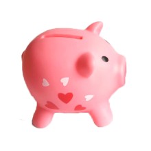 pink piggy money box