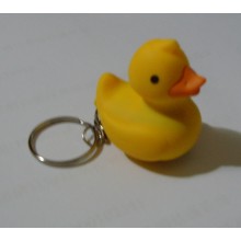 yellow rubber duck keychain