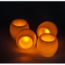 round flameless led candle