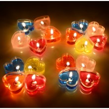 heart jelly candle